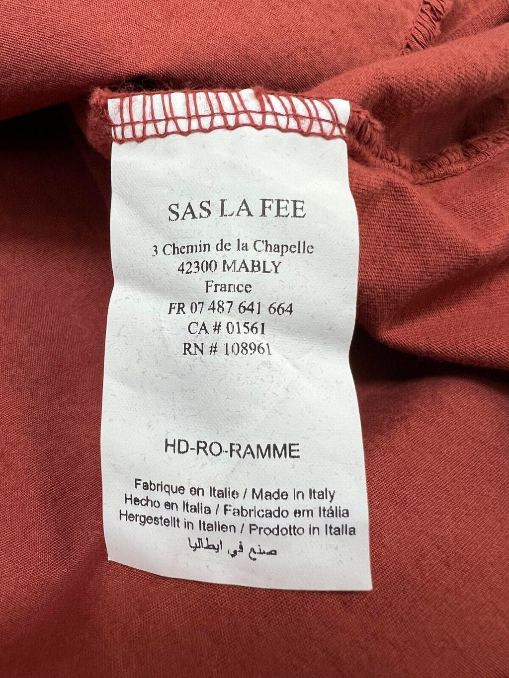 HUMILITY 1949 abito con balza HD-RO-RAMME cotone MADE IN ITALY