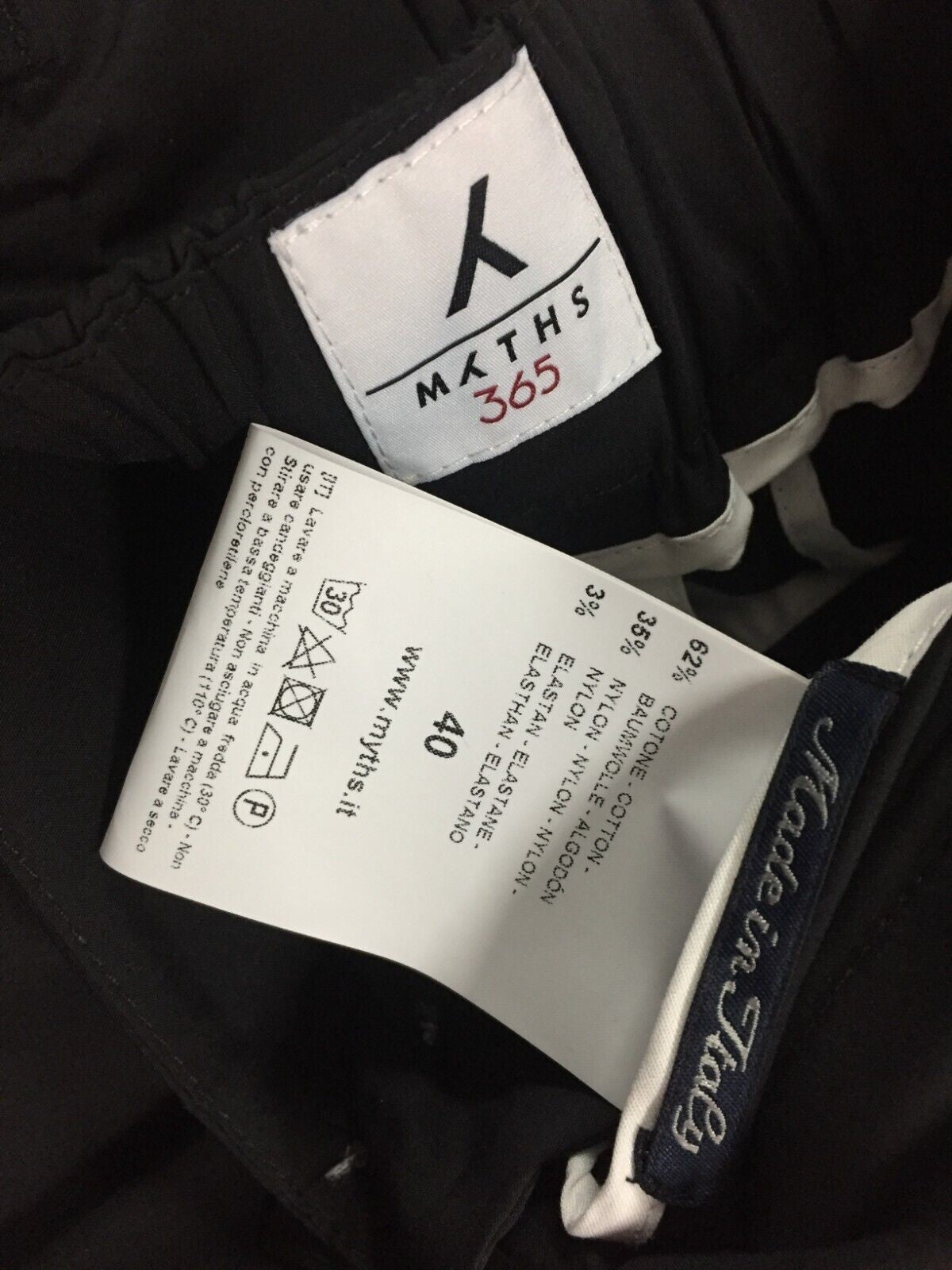 MYTHS pantalone nero largo leggero 21D03 67 MADE IN ITALY