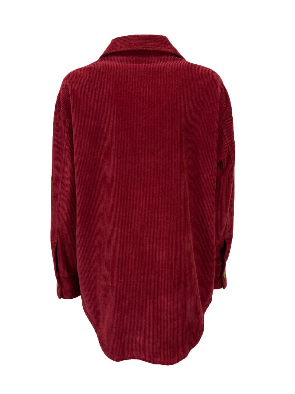 4.10 by BottegaChilometriZero camicia over velluto coste rosso scuro DD23210 MADE IN ITALY