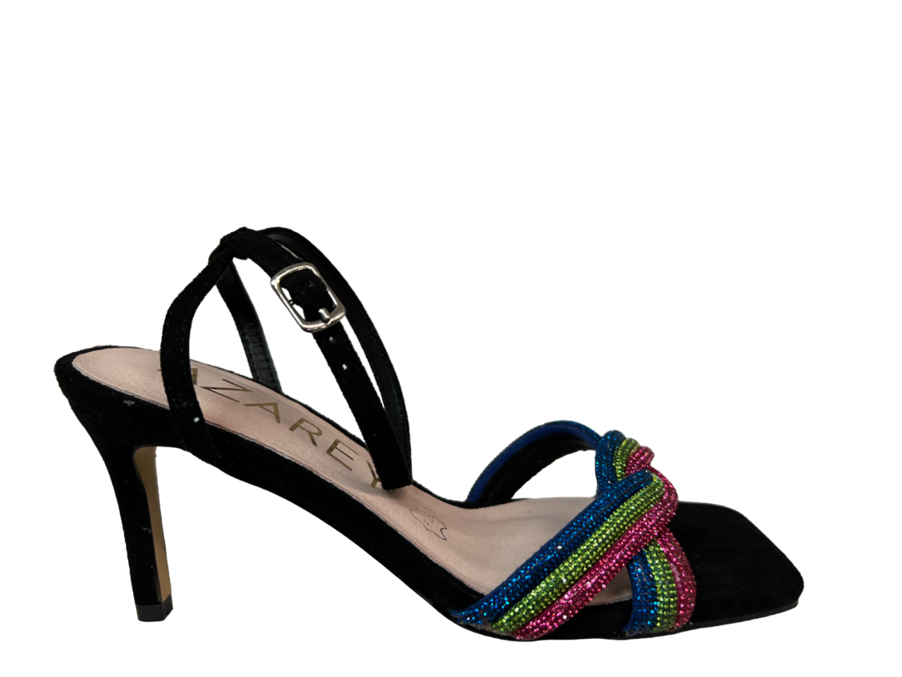 AZAREY sandalo donna ecocamoscio nero 531H194