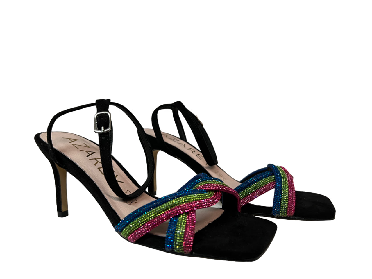 AZAREY sandalo donna ecocamoscio nero 531H194