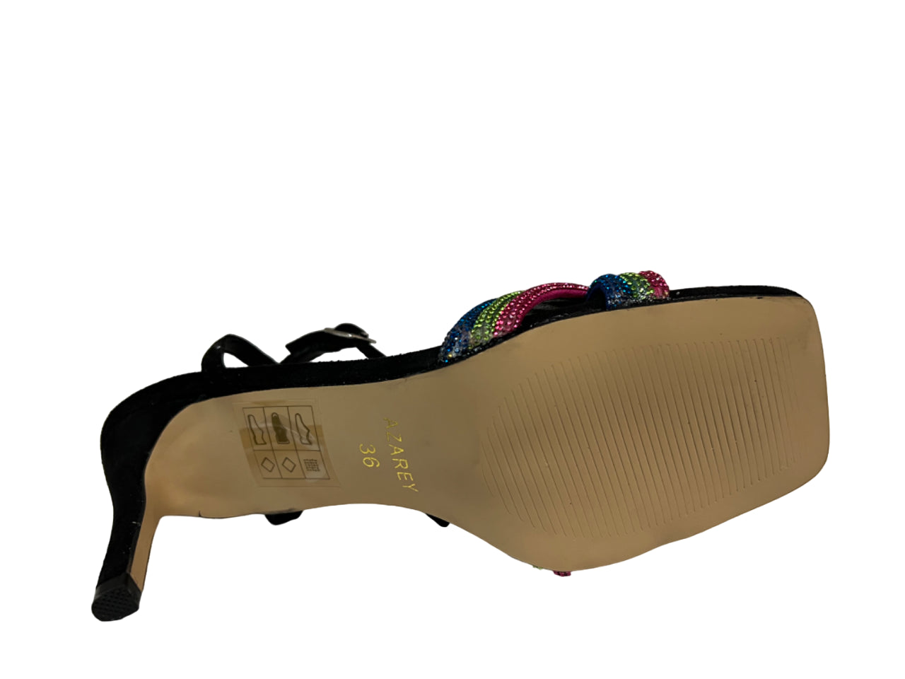 AZAREY sandalo donna ecocamoscio nero 531H194