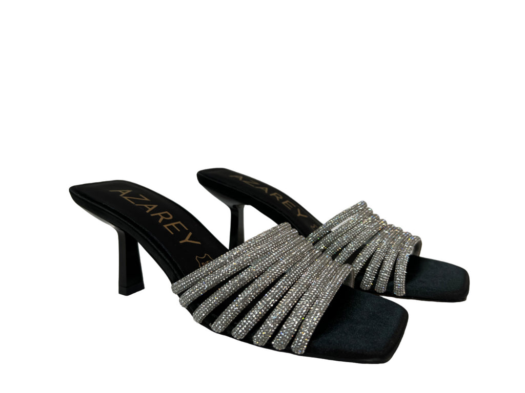 AZAREY sandalo donna strass argento 531H362