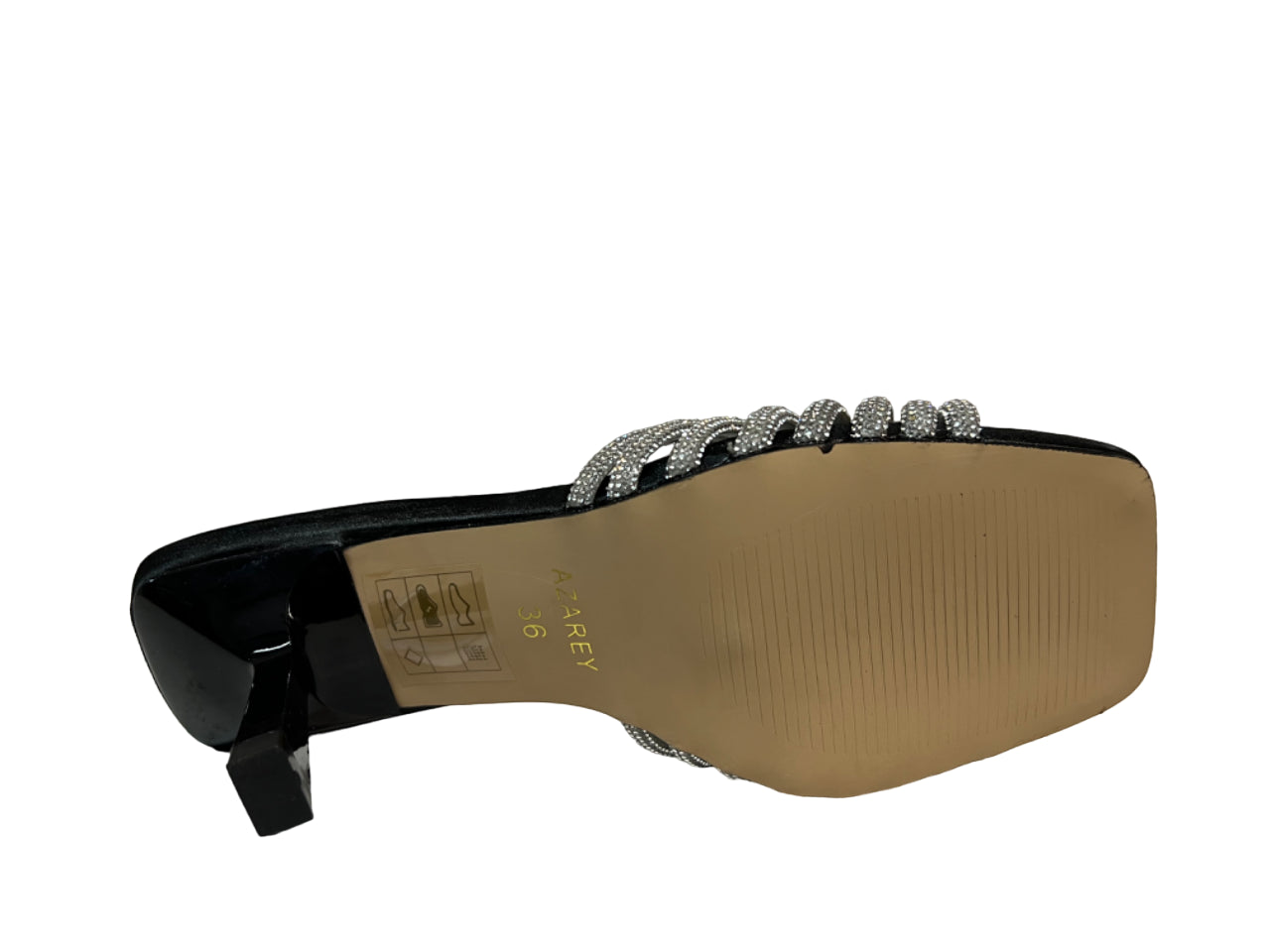 AZAREY sandalo donna strass argento 531H362