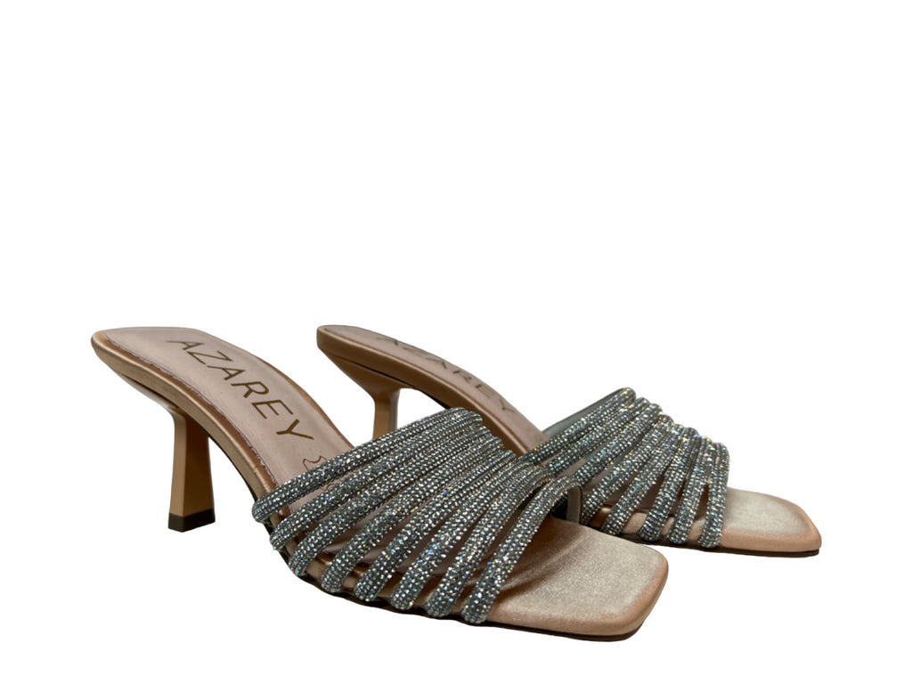 AZAREY sandalo donna strass argento 531H362