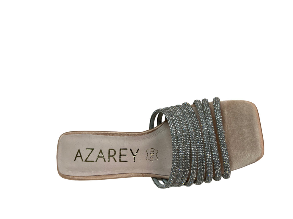 AZAREY sandalo donna strass argento 531H362