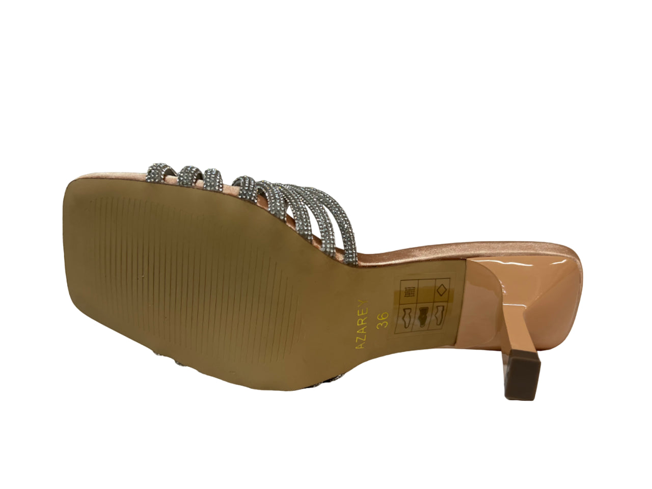 AZAREY sandalo donna strass argento 531H362