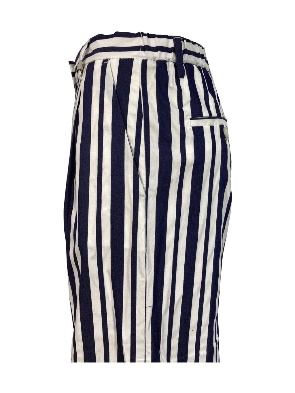 MYTHS pantalone donna righe bianco/blu art 21D19 62 MADE IN ITALY