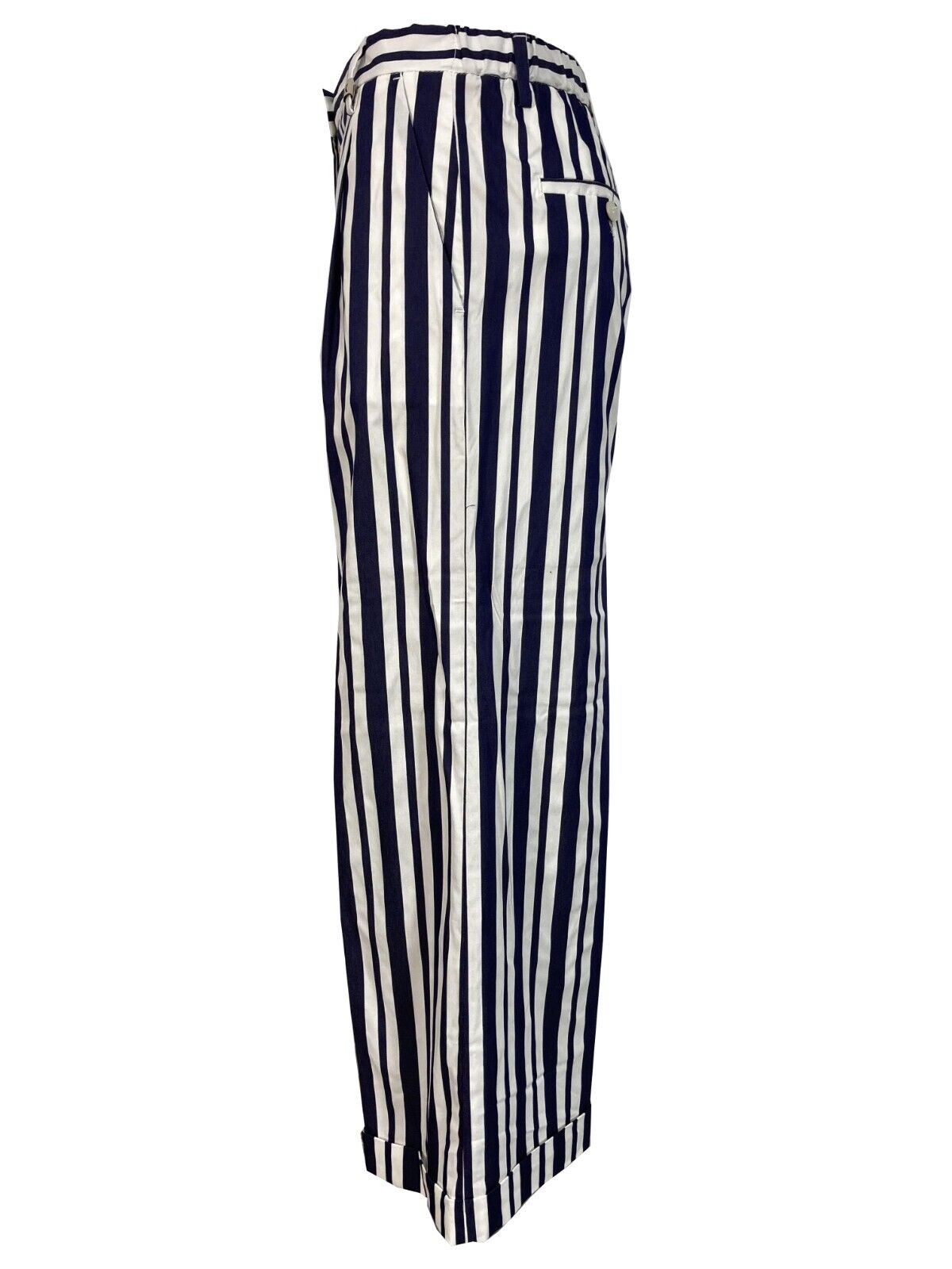 MYTHS pantalone donna righe bianco/blu art 21D19 62 MADE IN ITALY