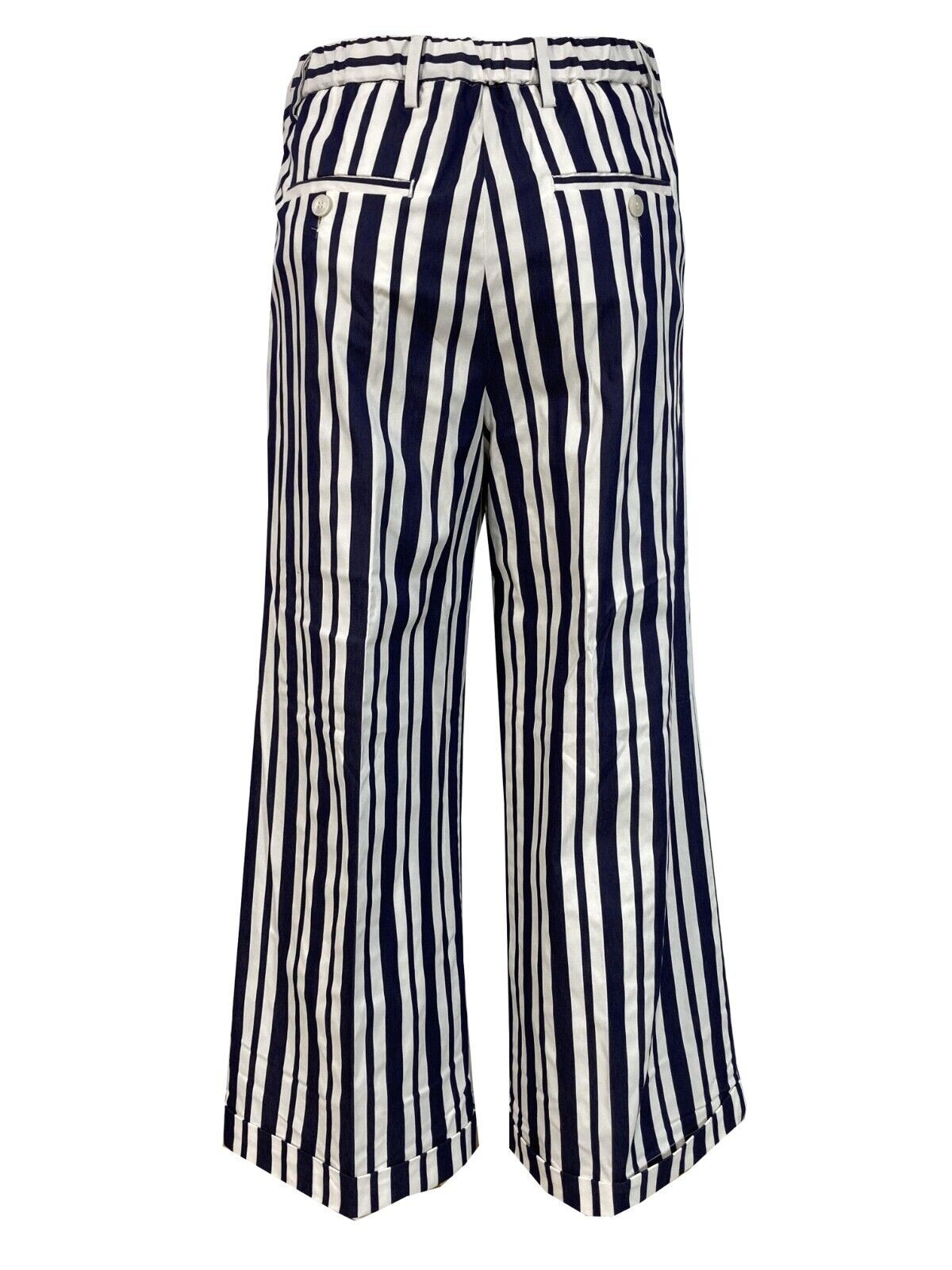 MYTHS pantalone donna righe bianco/blu art 21D19 62 MADE IN ITALY
