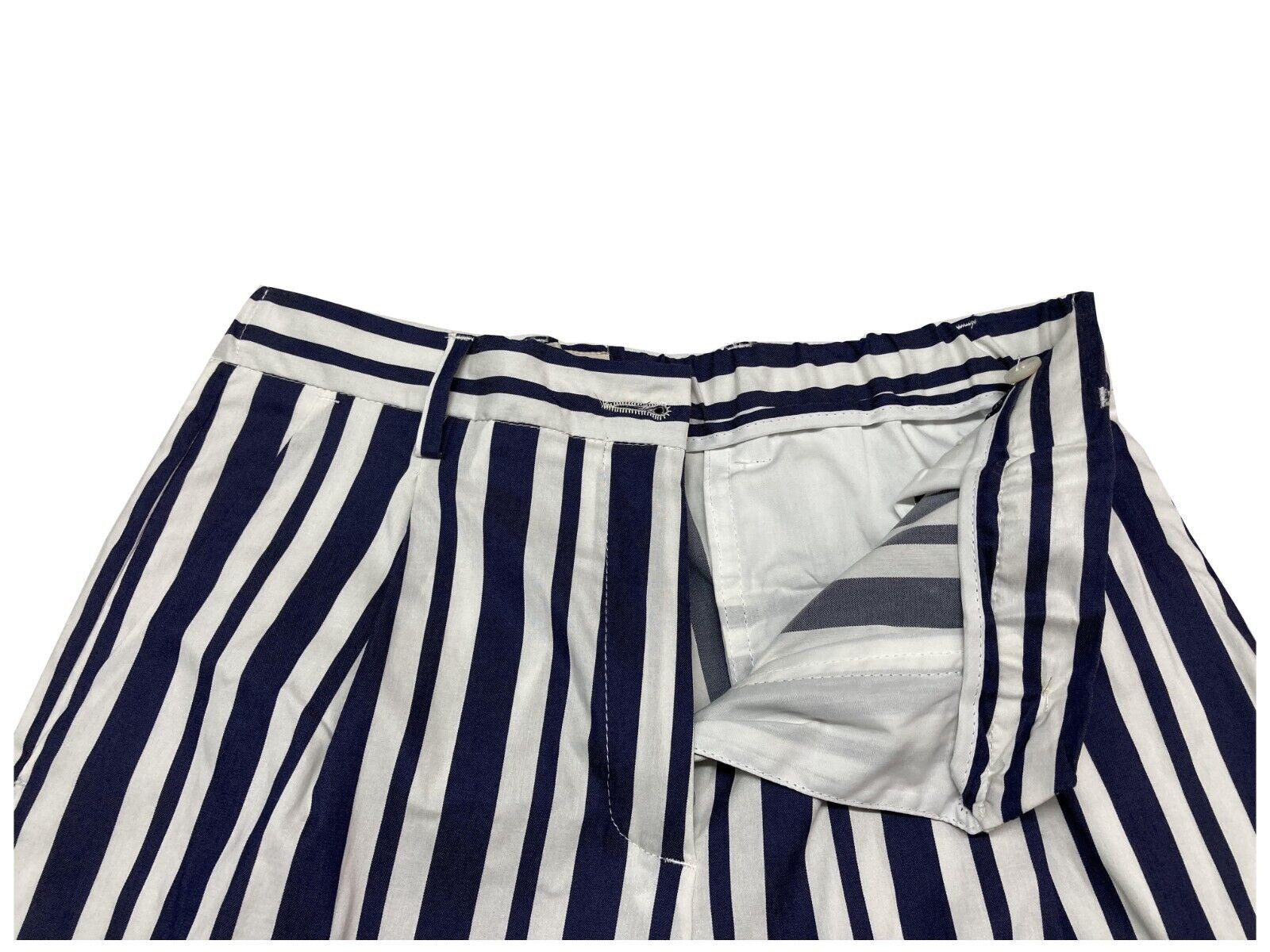 MYTHS pantalone donna righe bianco/blu art 21D19 62 MADE IN ITALY