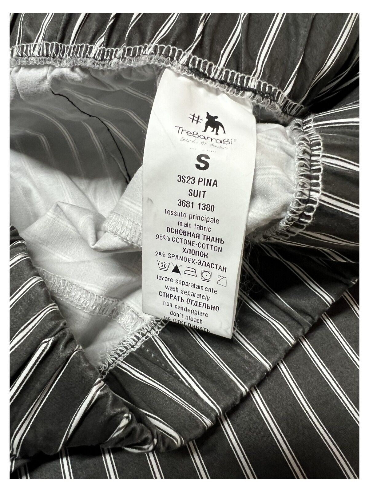 MYTHS pantalone donna righe bianco/blu art 21D19 62 MADE IN ITALY