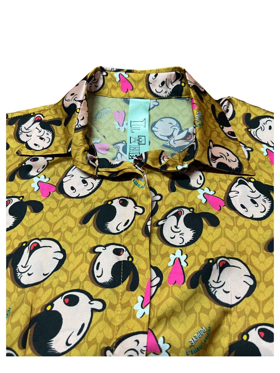 IL THE DELLE 5 camicia donna senape fantasia Olivia KILIE 56ST POPEYE MADE IN ITALY