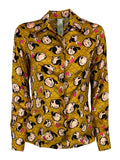 IL THE DELLE 5 camicia donna senape fantasia Olivia KILIE 56ST POPEYE MADE IN ITALY