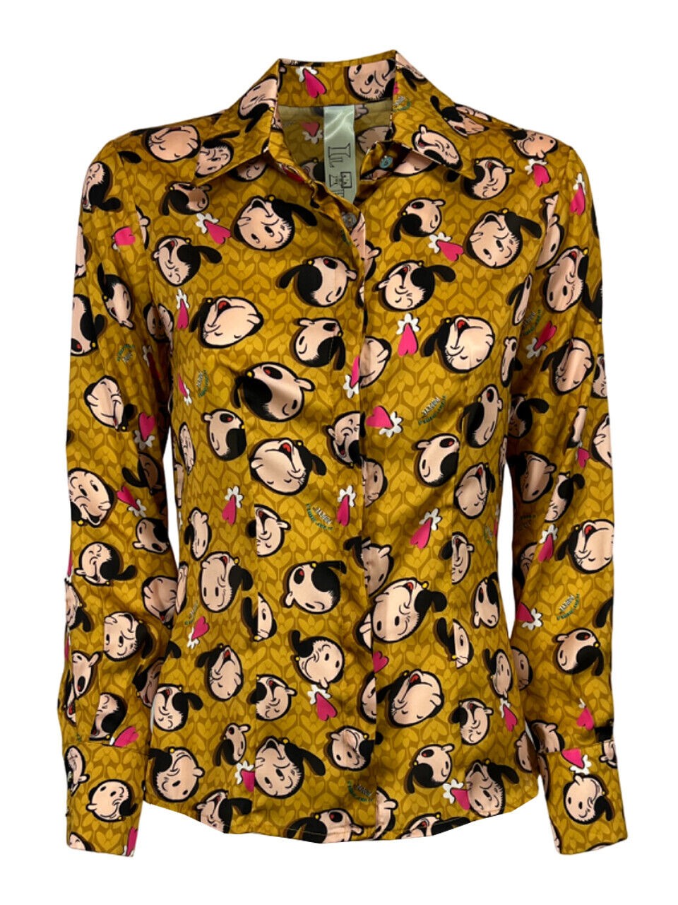 IL THE DELLE 5 camicia donna senape fantasia Olivia KILIE 56ST POPEYE MADE IN ITALY