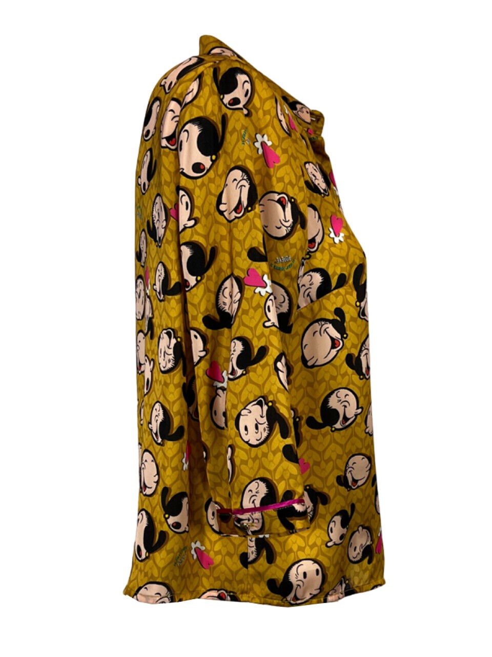 IL THE DELLE 5 camicia donna senape fantasia Olivia SPOON 56ST POPEYE MADE IN ITALY