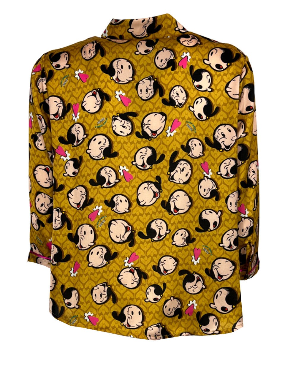 IL THE DELLE 5 camicia donna senape fantasia Olivia SPOON 56ST POPEYE MADE IN ITALY