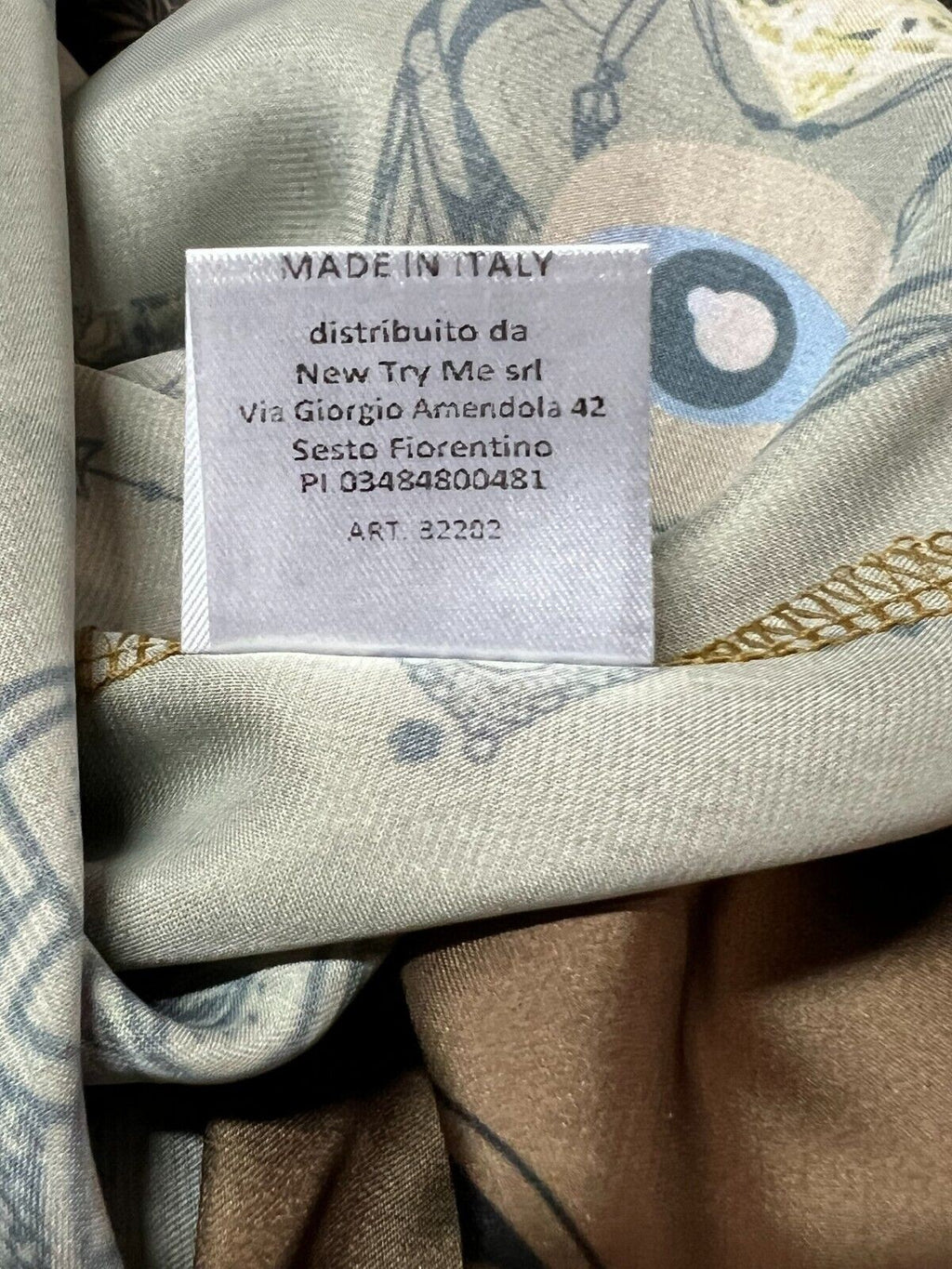 IL THE DELLE 5 blusa donna beige fantasia BURN 56ST MOON GOLD  MADE IN ITALY