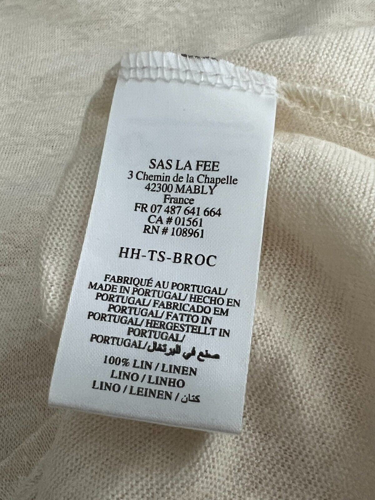 HUMILITY 1949 t-shirt donna BROC 100% lino