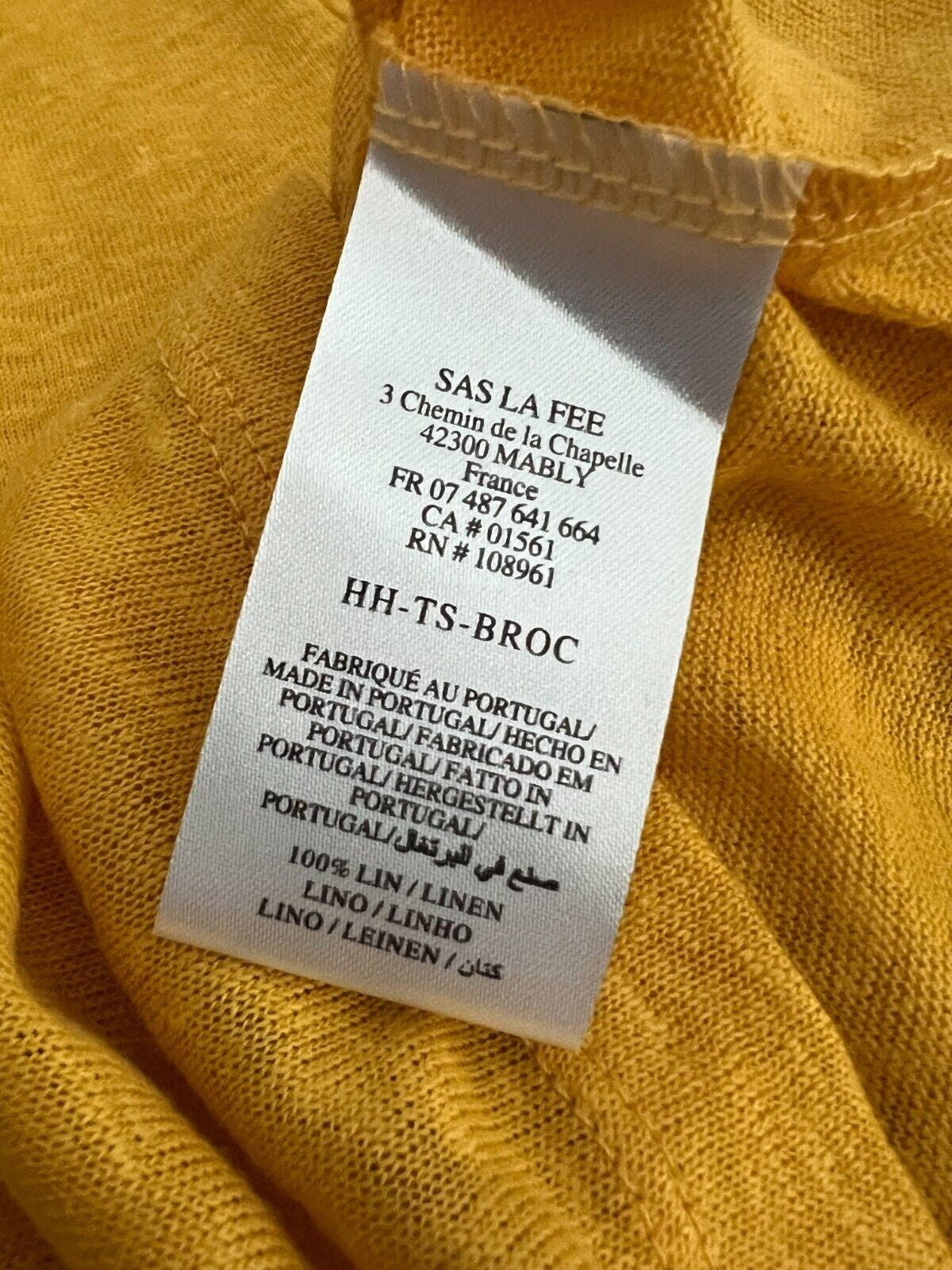 HUMILITY 1949 t-shirt donna BROC 100% lino