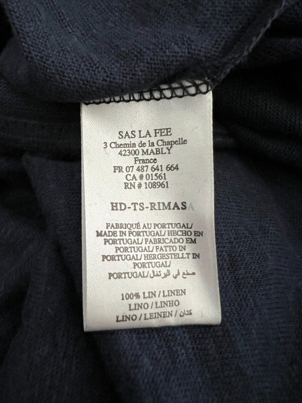 HUMILITY 1949 t-shirt donna over RIMAS 100 % lino