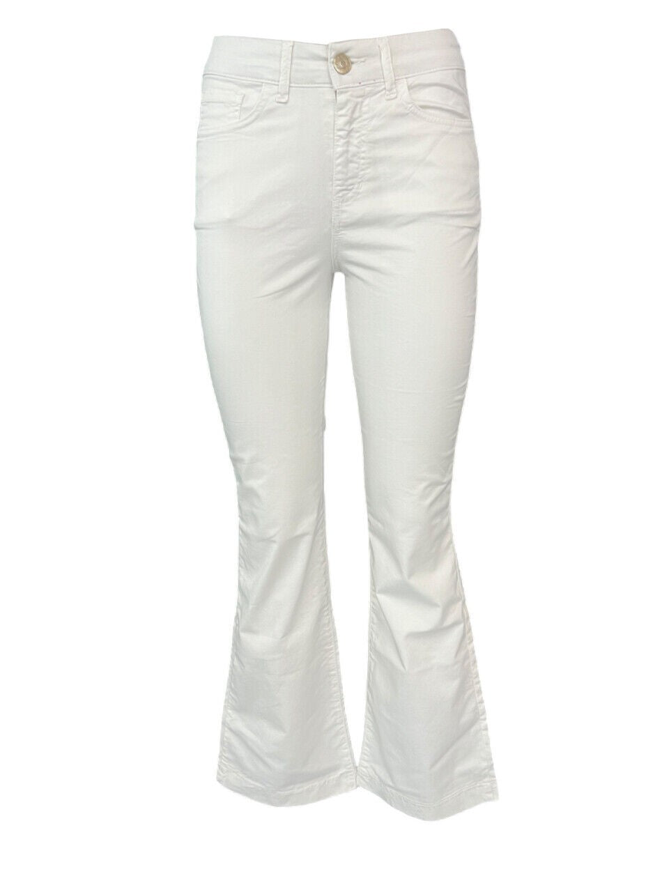 J-CUBE jeans donna a zampa cotone FIONA GABARDINA MADE IN ITALY