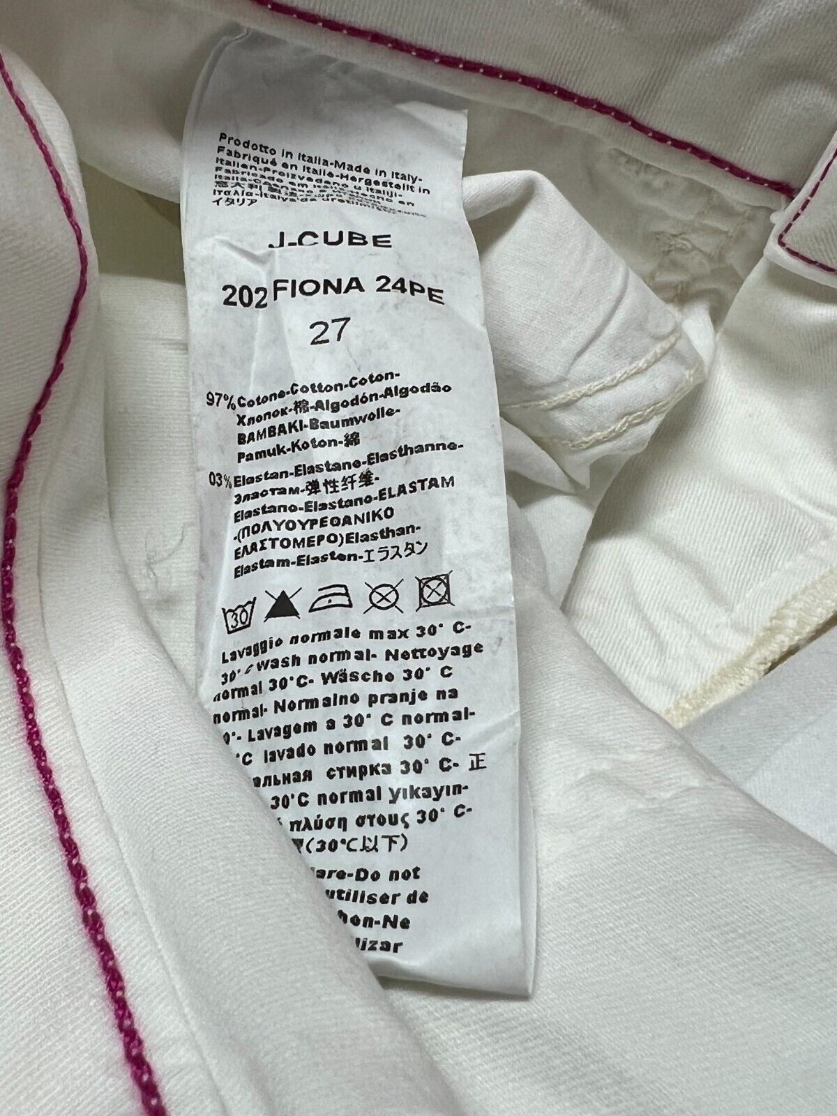 J-CUBE jeans donna a zampa cotone FIONA GABARDINA MADE IN ITALY