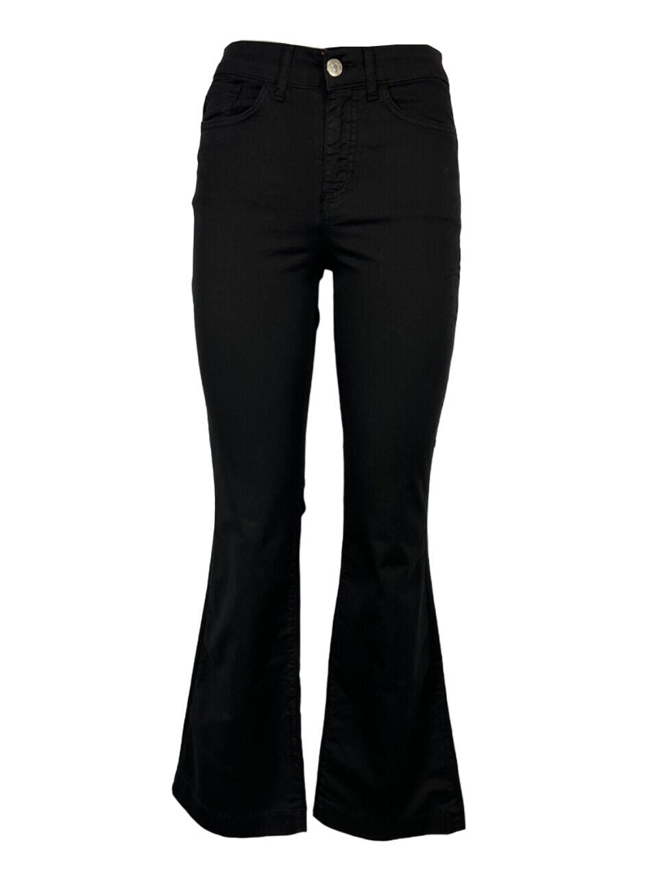 J-CUBE jeans donna a zampa cotone FIONA GABARDINA MADE IN ITALY