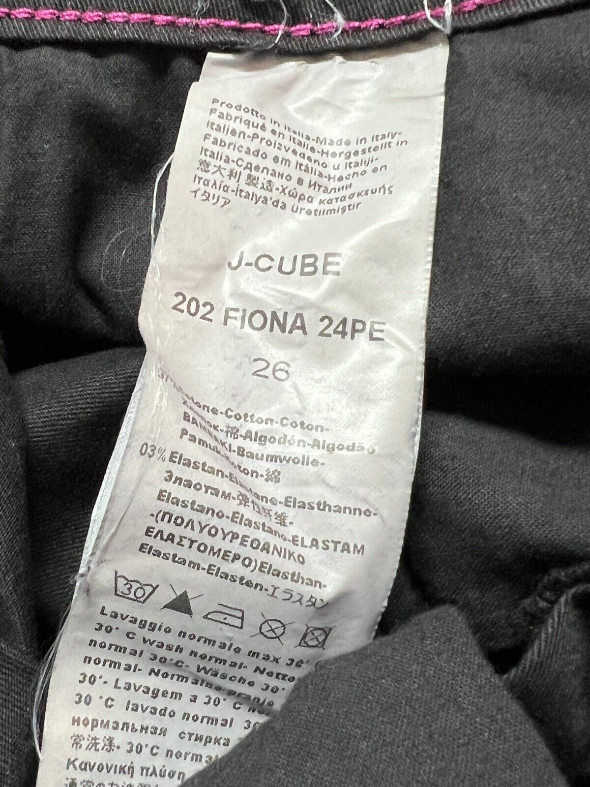 J-CUBE jeans donna a zampa cotone FIONA GABARDINA MADE IN ITALY