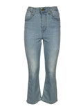 J-CUBE jeans donna trombetta denim leggero chiaro AMY JEANS MADE IN ITALY