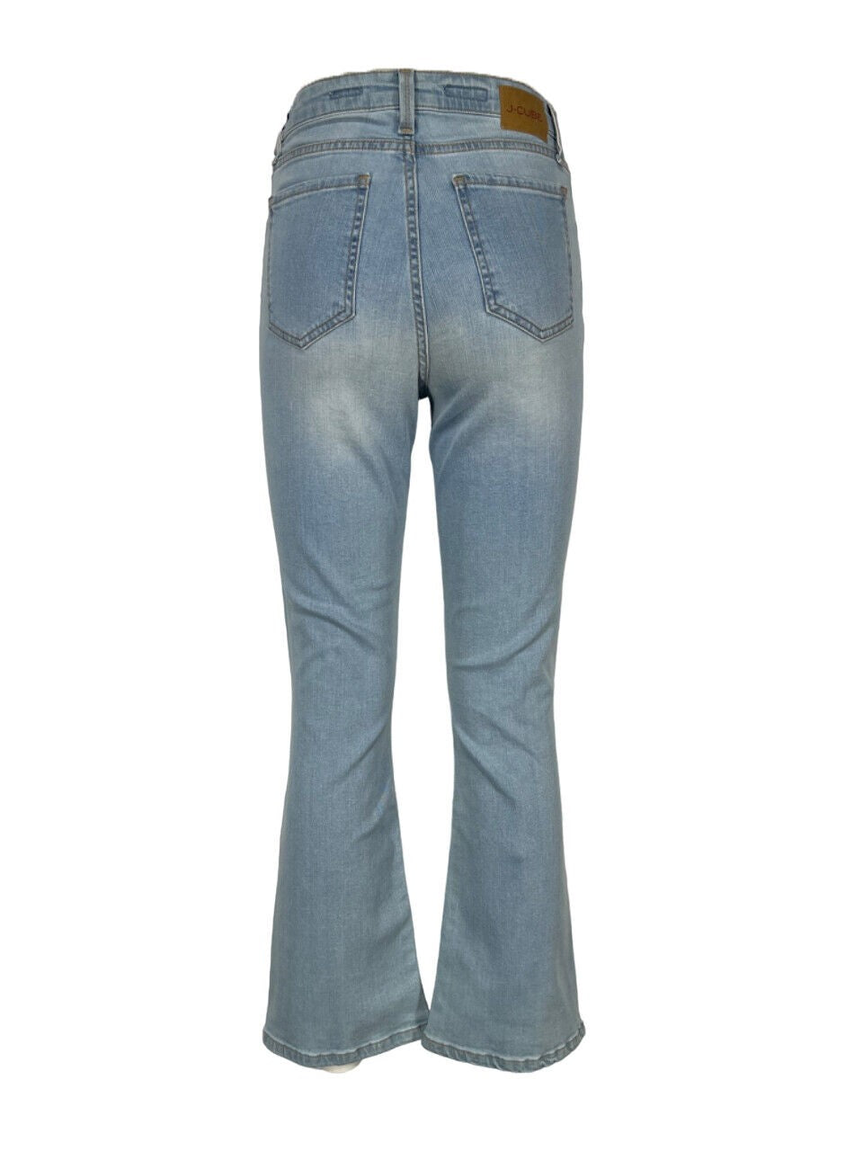 J-CUBE jeans donna trombetta denim leggero chiaro AMY JEANS MADE IN ITALY