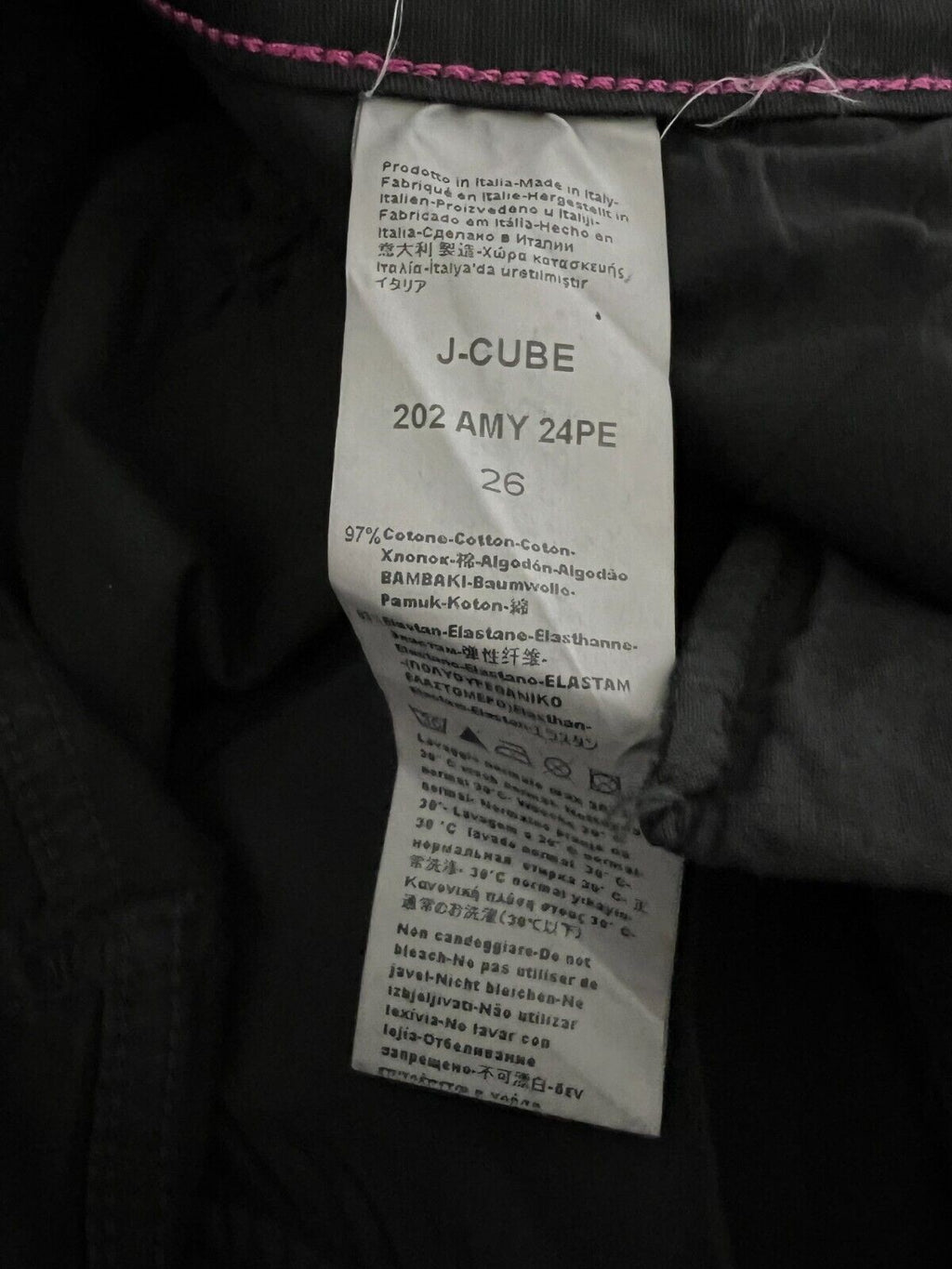 J-CUBE jeans donna trombetta cotone AMY GABARDINA MADE IN ITALY