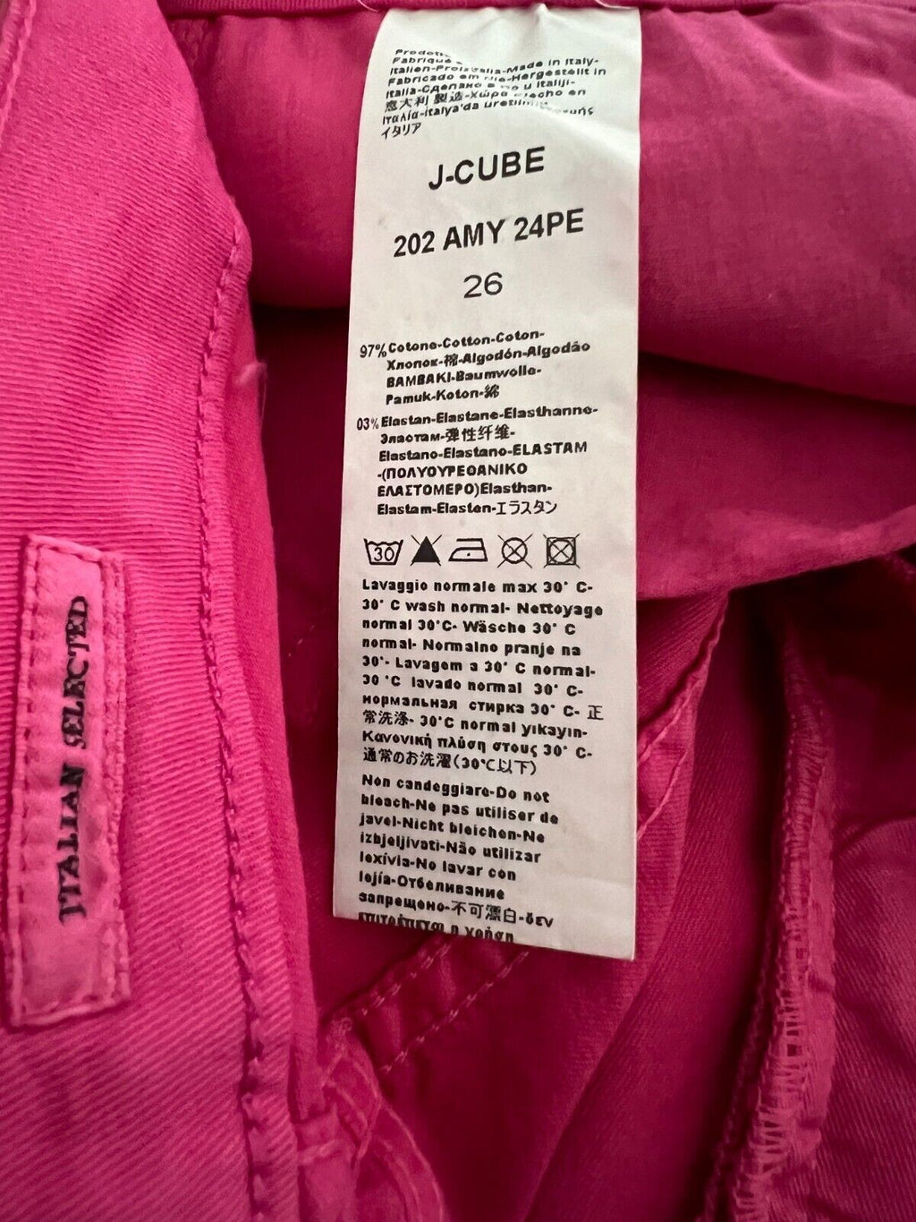 J-CUBE jeans donna trombetta cotone AMY GABARDINA MADE IN ITALY