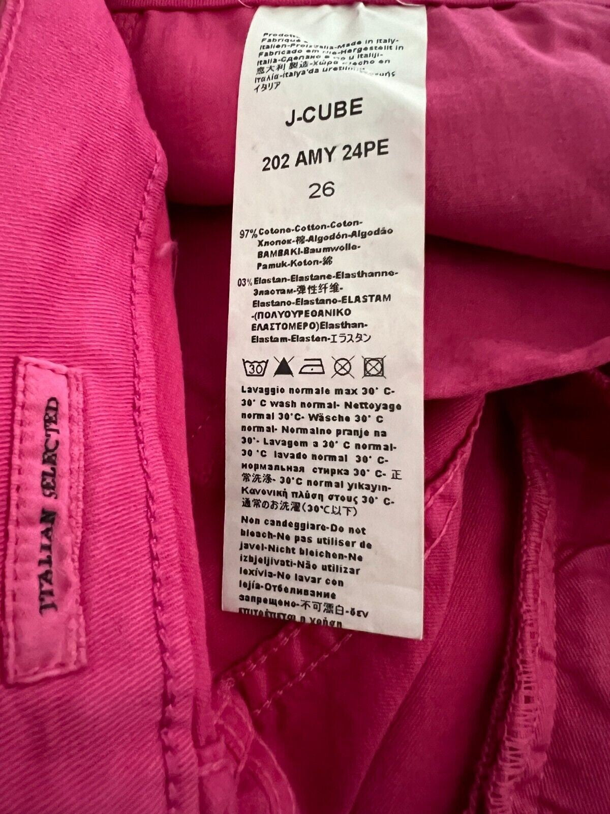 J-CUBE jeans donna trombetta cotone AMY GABARDINA MADE IN ITALY