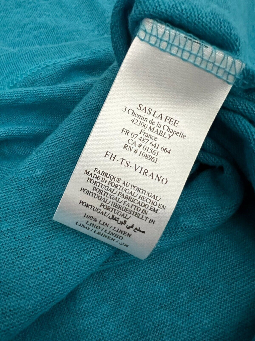 LA FEE MARABOUTEE t-shirt donna lino VIRANO 100% lino