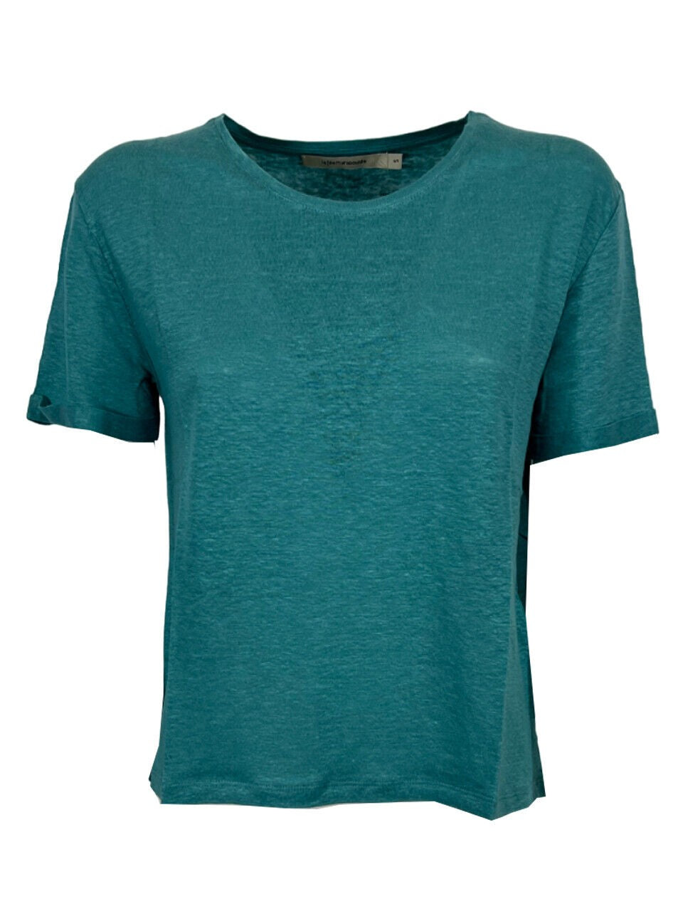 LA FEE MARABOUTEE t-shirt donna girocollo lino DAVILIA 100% lino