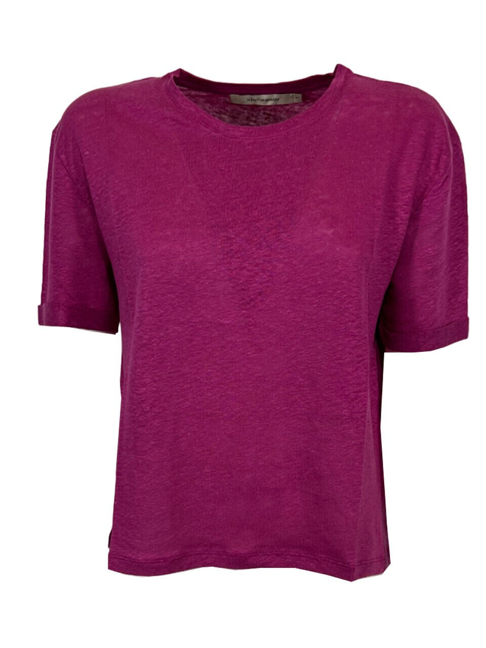LA FEE MARABOUTEE t-shirt donna girocollo lino DAVILIA 100% lino
