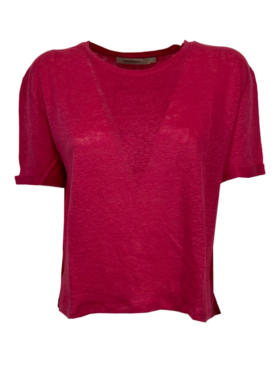LA FEE MARABOUTEE t-shirt donna girocollo lino DAVILIA 100% lino