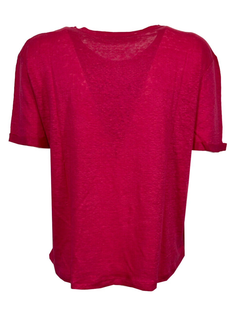 LA FEE MARABOUTEE t-shirt donna girocollo lino DAVILIA 100% lino