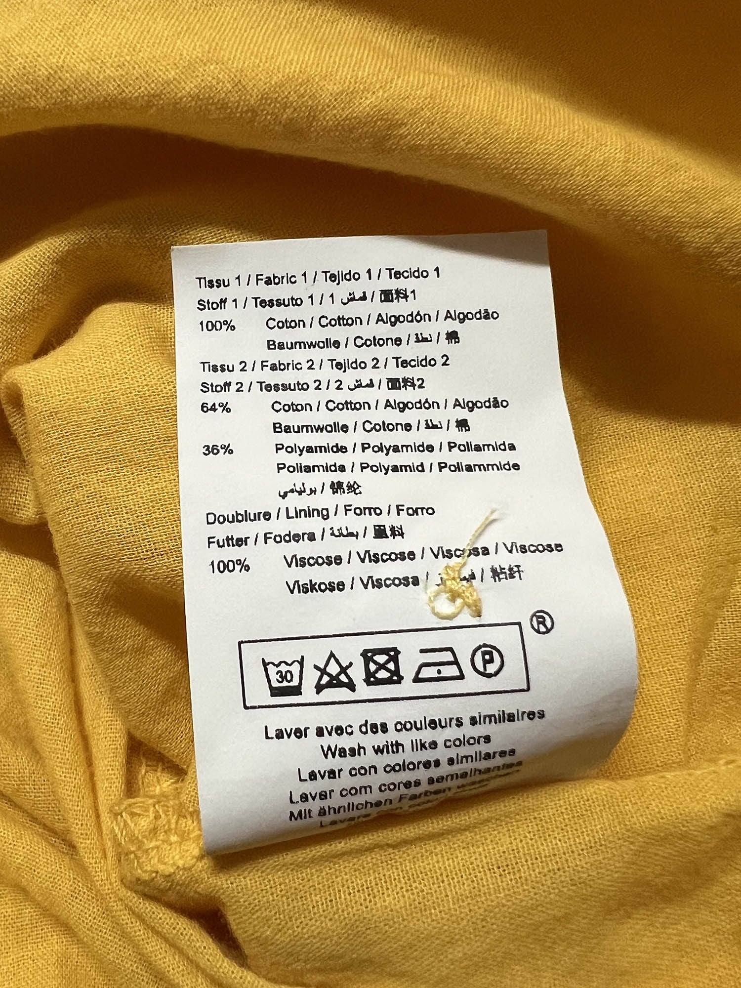 HUMILITY 1949 abito donna giallo con balze BELLA MADE IN ITALY