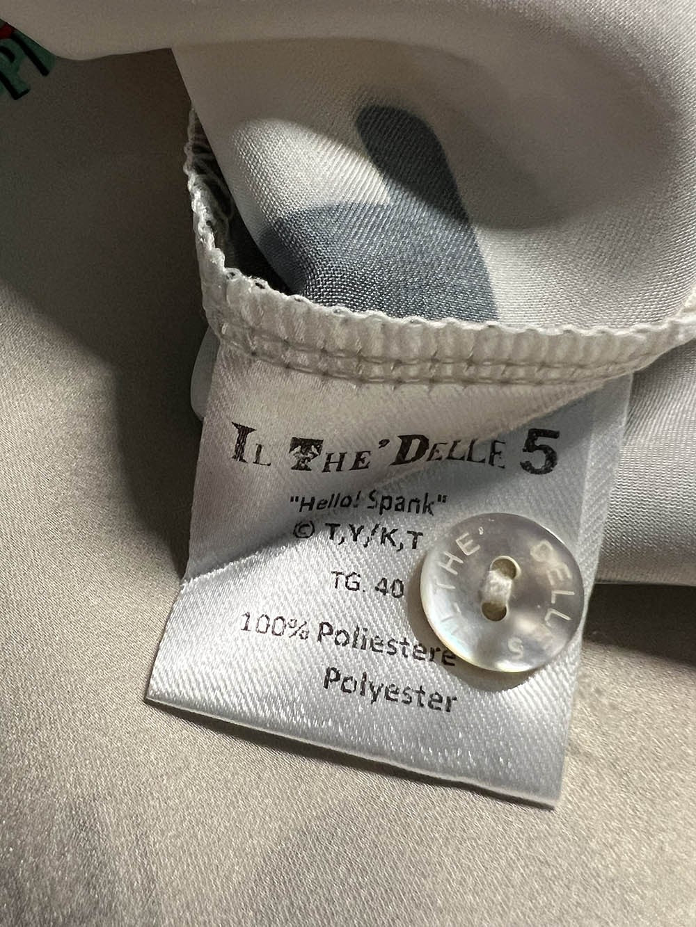 IL THE DELLE 5 camicia donna LIMITED EDITION HELLO SPANK SPOON LOVE MADE IN ITALY