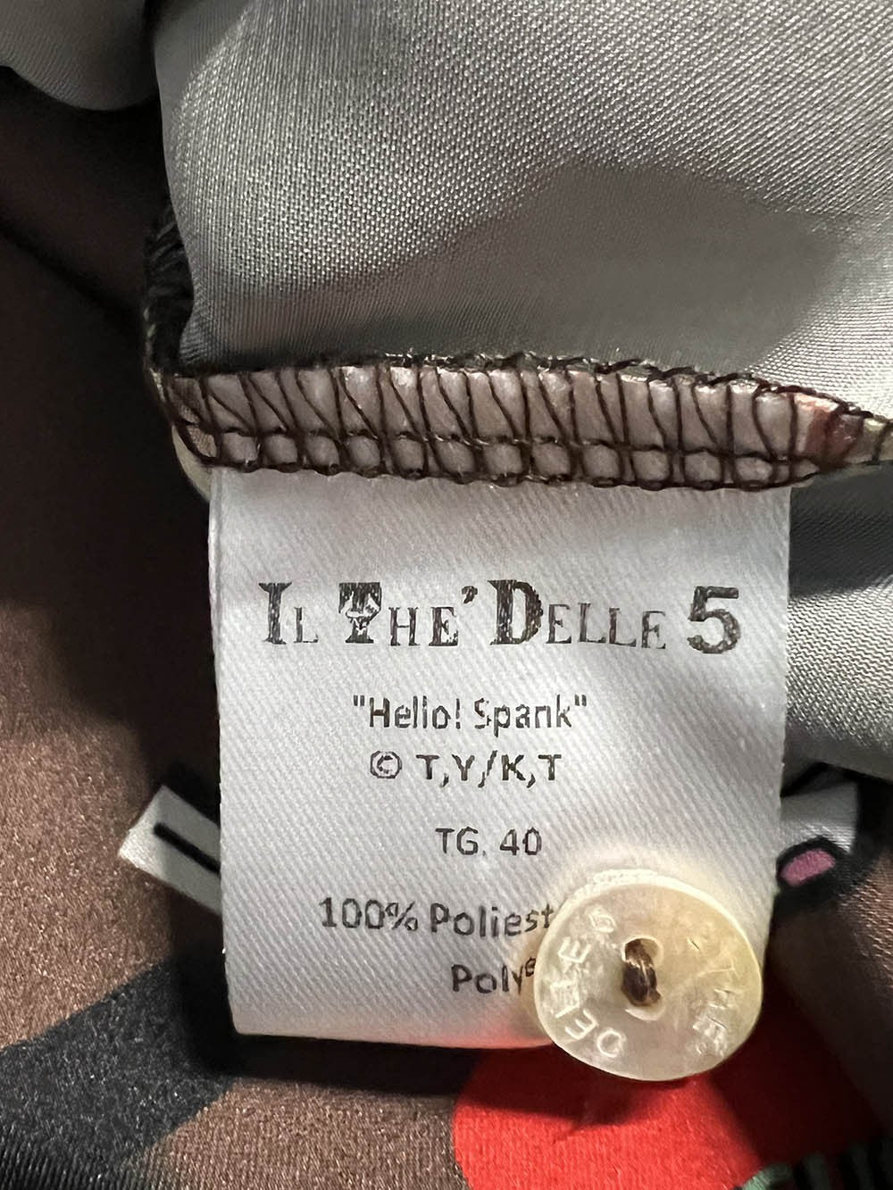 IL THE DELLE 5 camicia donna LIMITED EDITION HELLO SPANK SPOON LOVE MADE IN ITALY