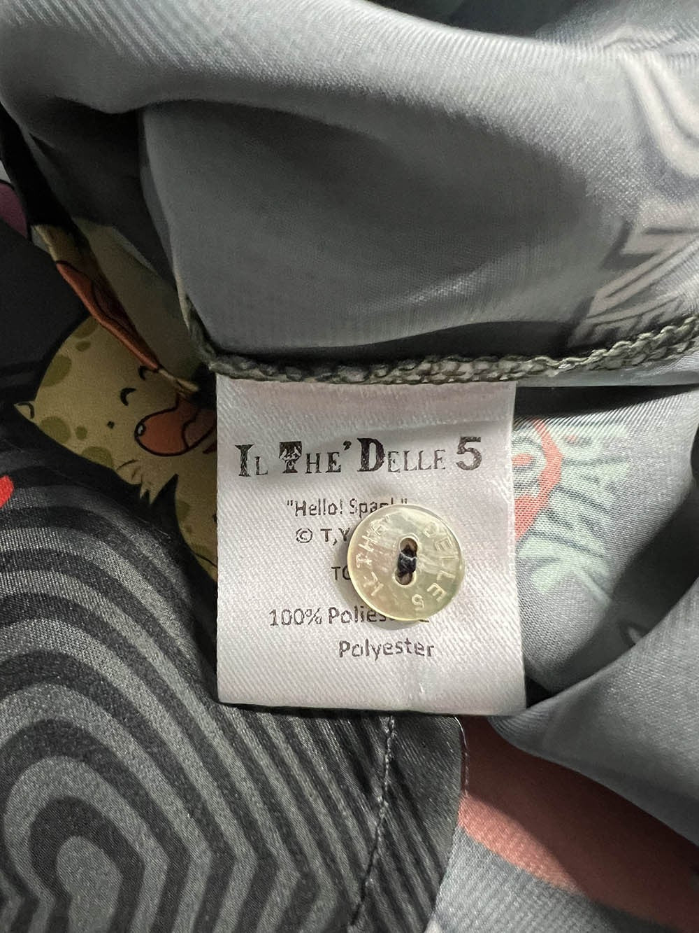 IL THE DELLE 5 camicia donna LIMITED EDITION HELLO SPANK SPOON LOVE MADE IN ITALY