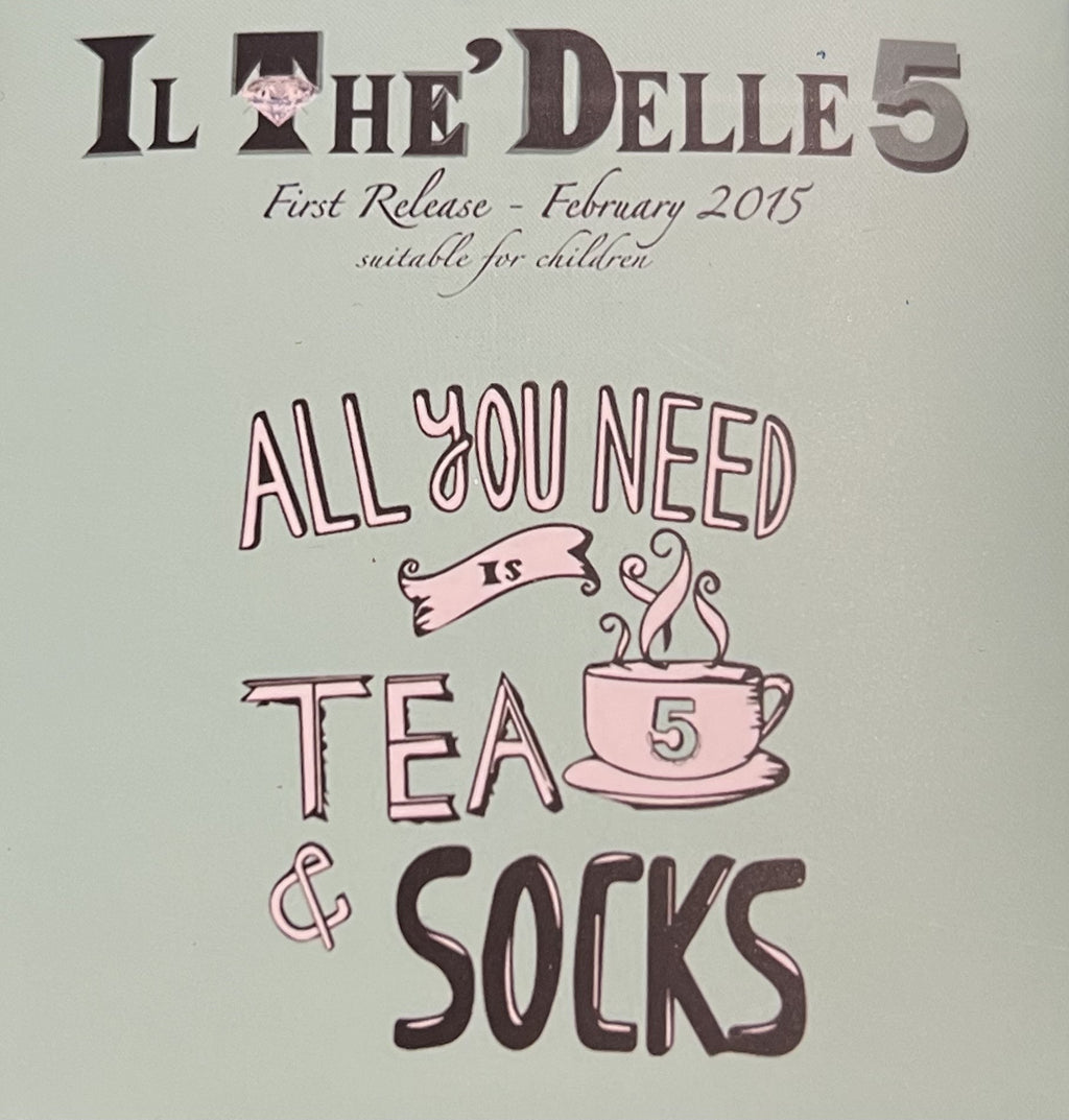 IL THE DELLE 5 calzino donna fantasia SOCKS Tg. Unica 36/40 new