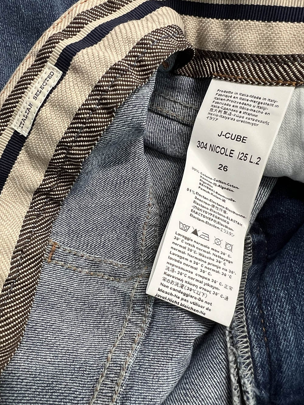 J-CUBE jeans donna stone washed flare NICOLE 99% cotone 1% elastan MADE IN ITALY