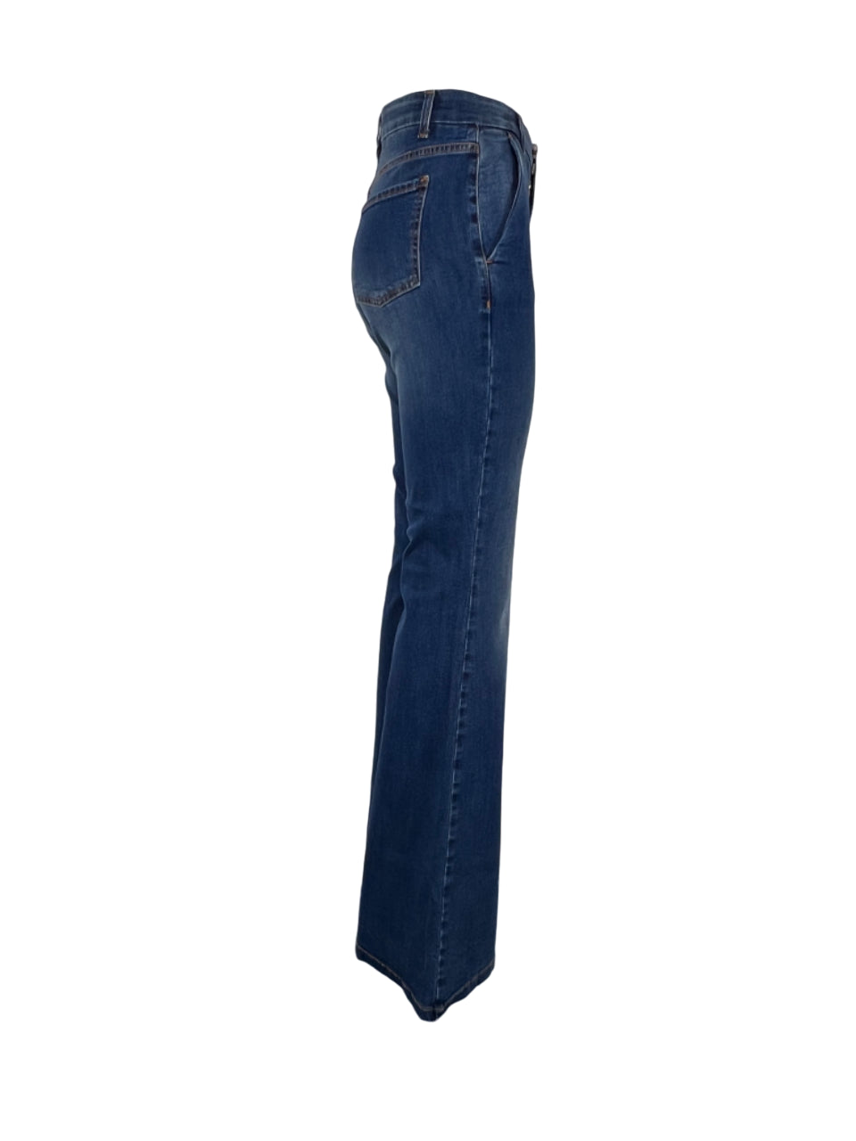 J-CUBE jeans donna stone washed flare NICOLE 99% cotone 1% elastan MADE IN ITALY