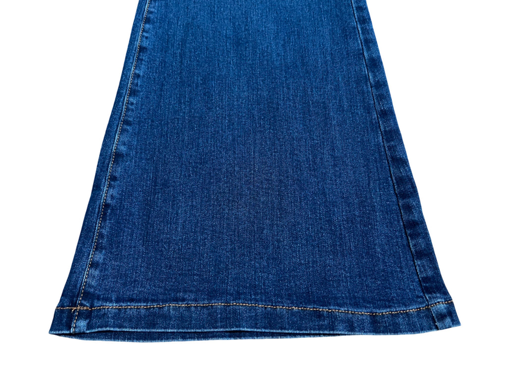 J-CUBE jeans donna stone washed flare NICOLE 99% cotone 1% elastan MADE IN ITALY