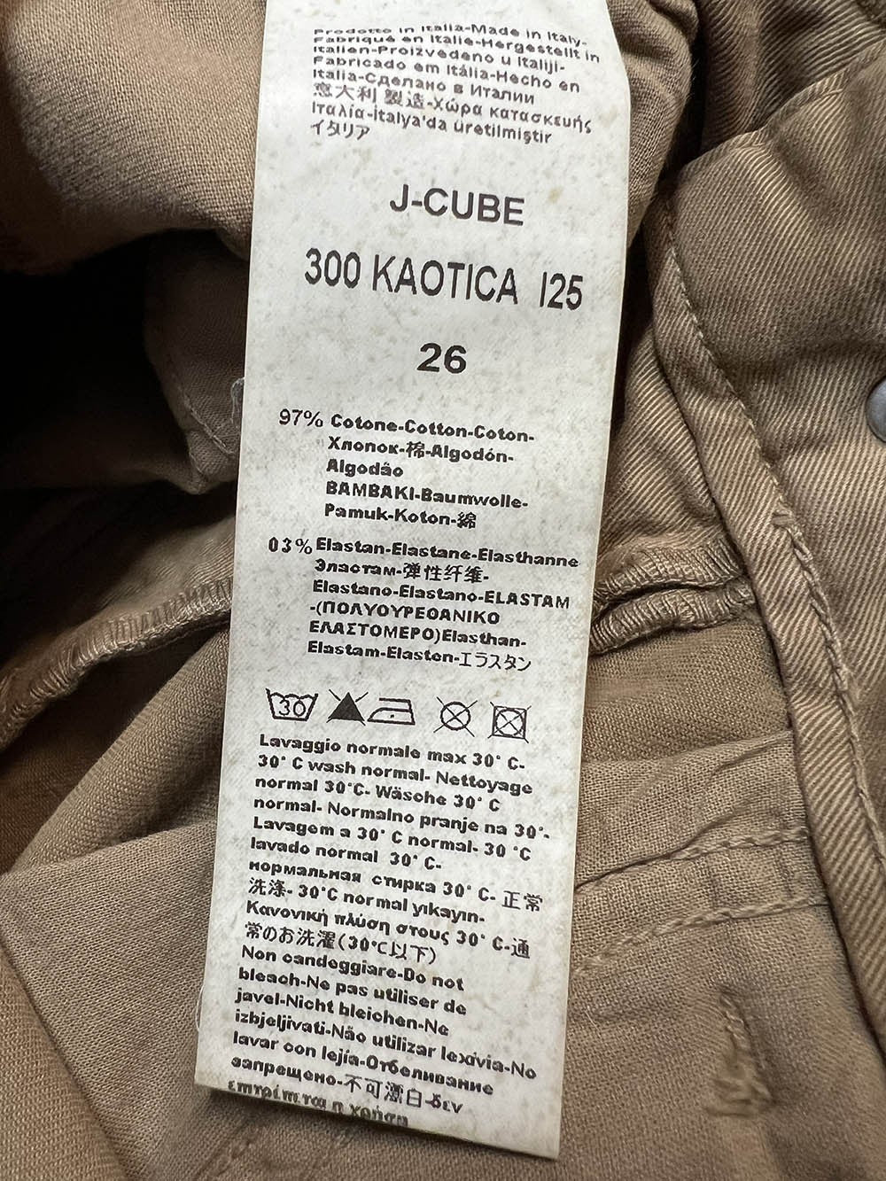 J-CUBE pantalone donna modello jeans flare gabardina invernale KAOTICA 300 MADE IN ITALY