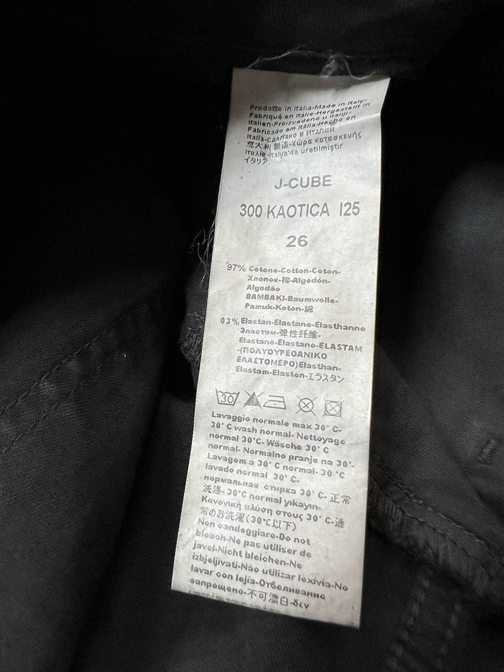 J-CUBE pantalone donna modello jeans flare gabardina invernale KAOTICA 300 MADE IN ITALY