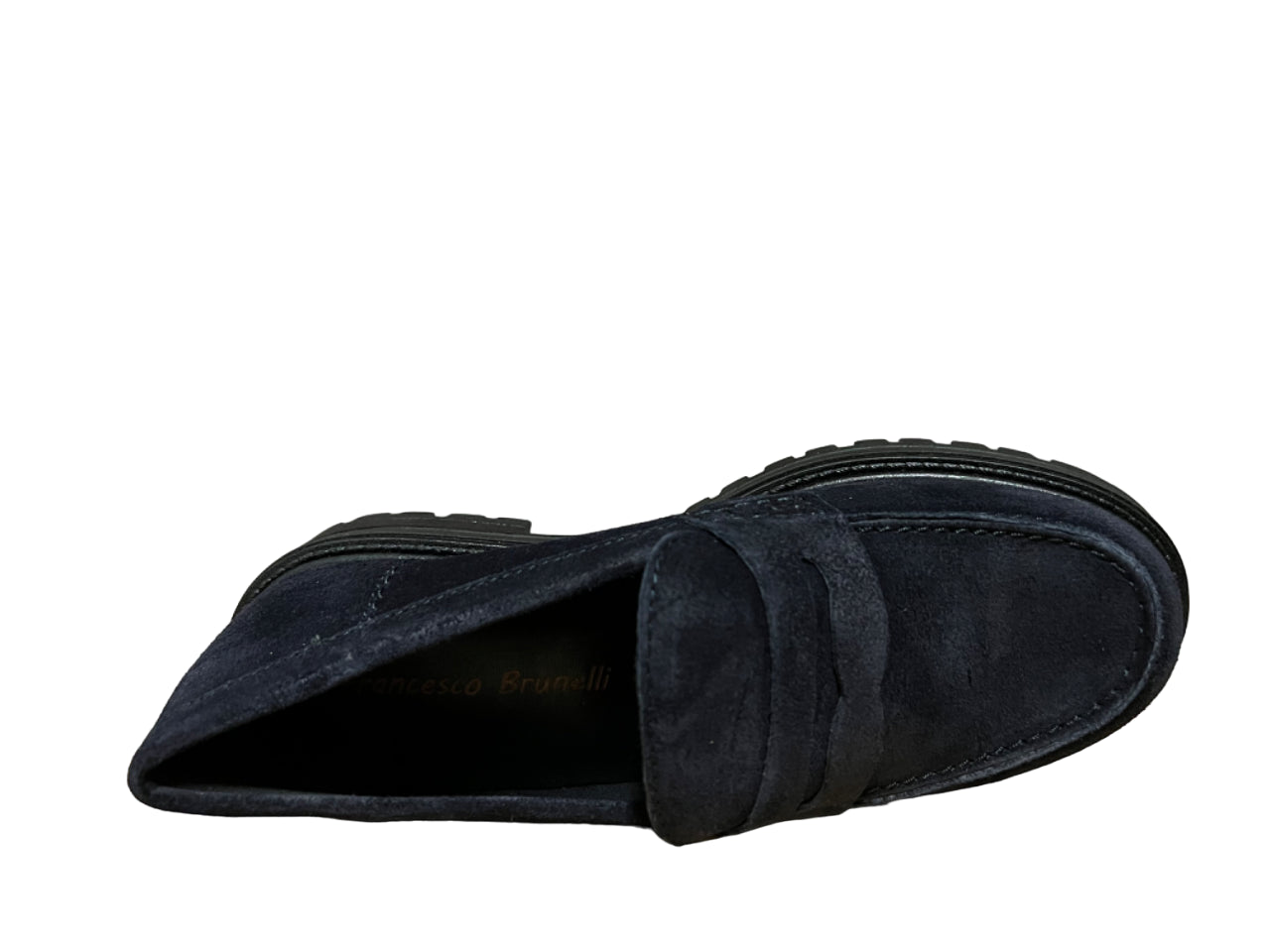 FRANCESCO BRUNELLI mocassino donna camoscio AO4105 100% pelle